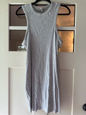 SKIMS Heather Gray Sleeveless Tank Dress